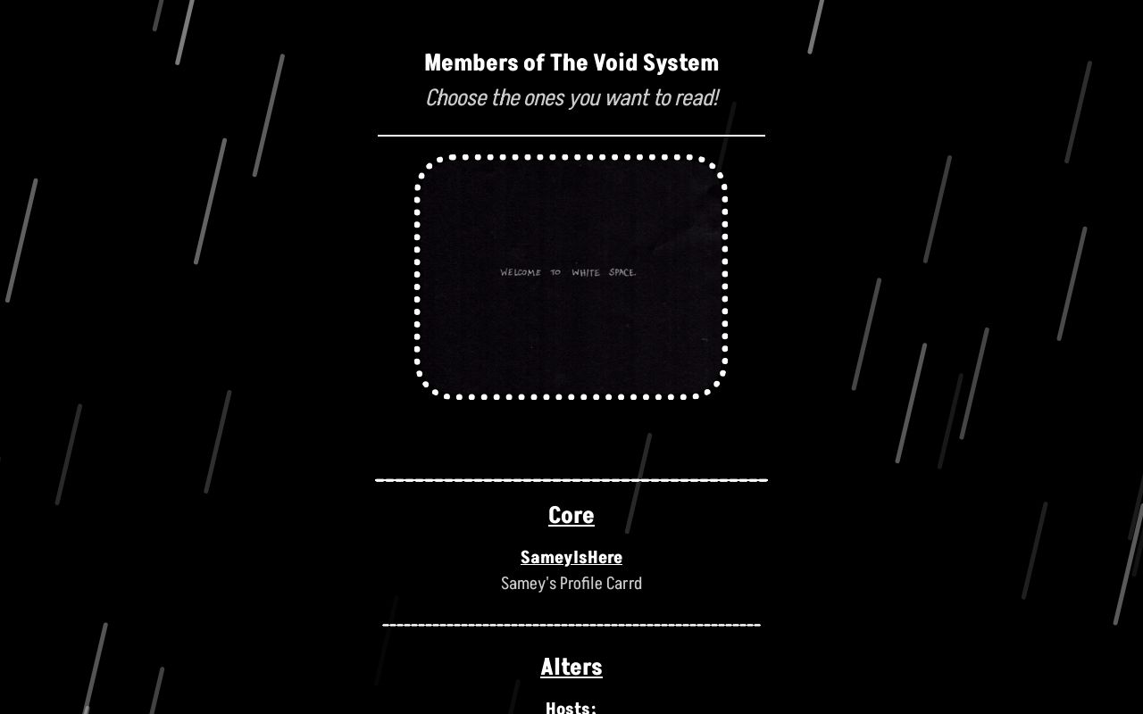 Void System Entity Members of The Void System